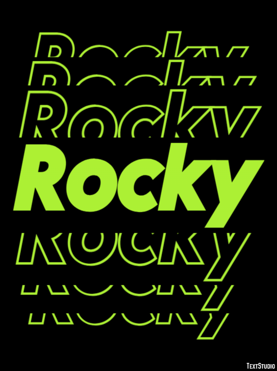 Rocky Text Effect
