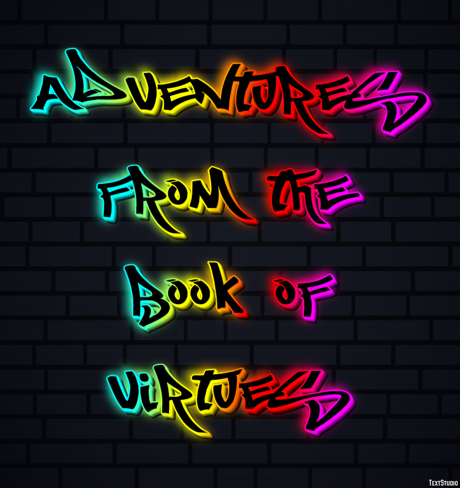Adventures from the Book of Virtues Text Effect