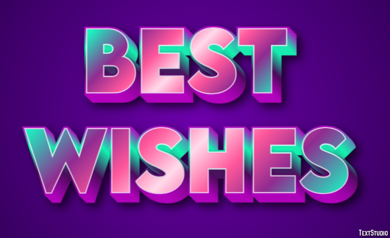 Best Wishes Text Effect
