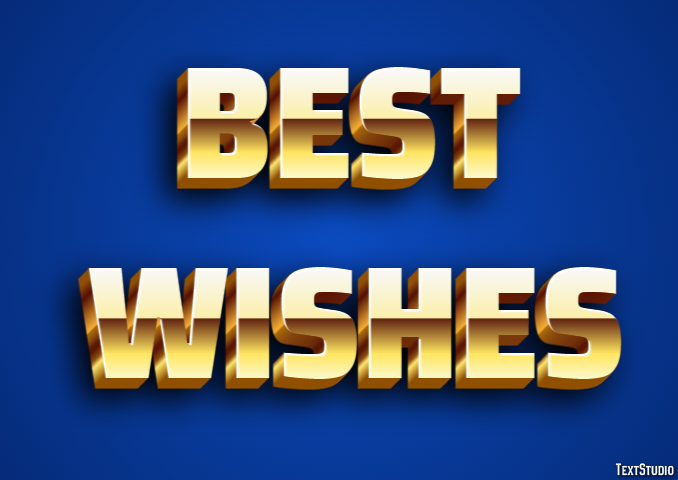 Best Wishes Text Effect
