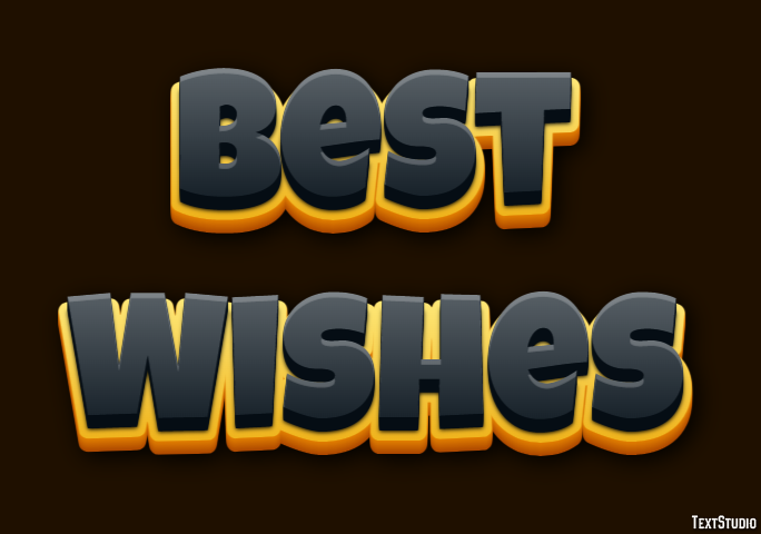 Best Wishes Text Effect