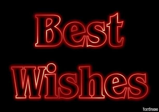 Best Wishes Text effect
