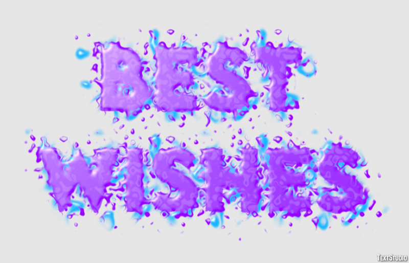 Best Wishes Text effect