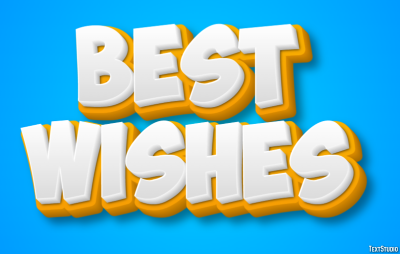 Best Wishes Text Effect