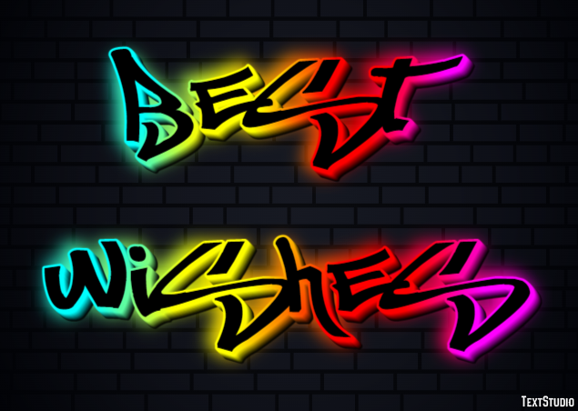 Best Wishes Text effect