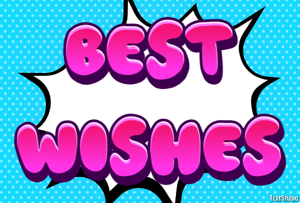 Best Wishes Text effect