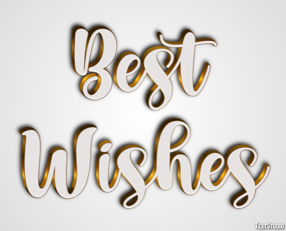 Best Wishes Text Effect