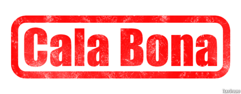 Cala Bona Efekt tekstowy