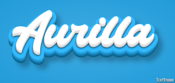 Aurilla Text effect