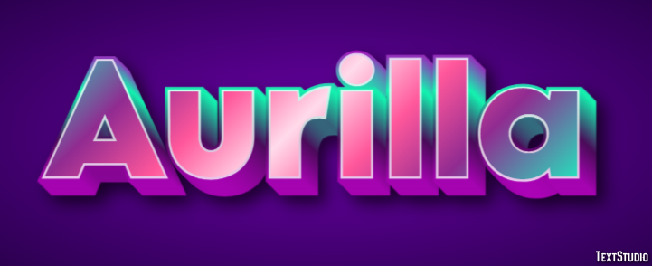Aurilla Text effect