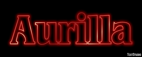 Aurilla Text effect