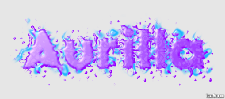 Aurilla Text effect