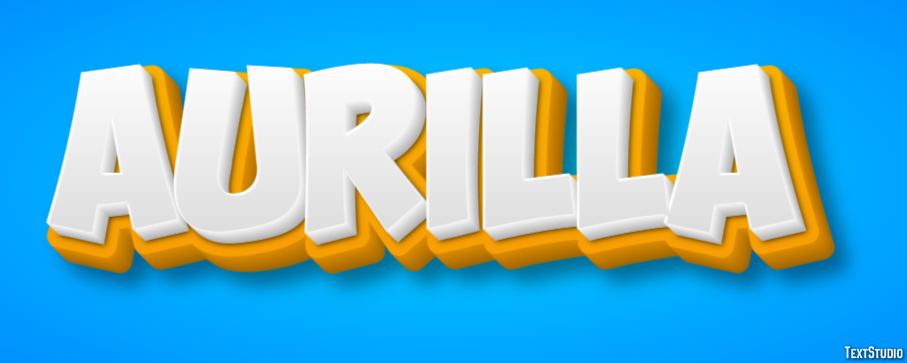 Aurilla Text effect
