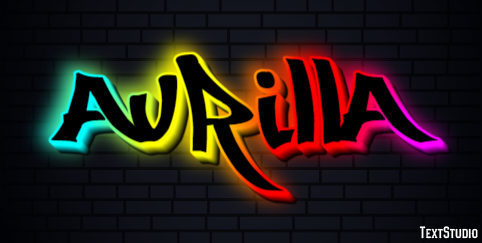Aurilla Text effect