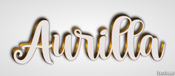 Aurilla Efecto de Texto