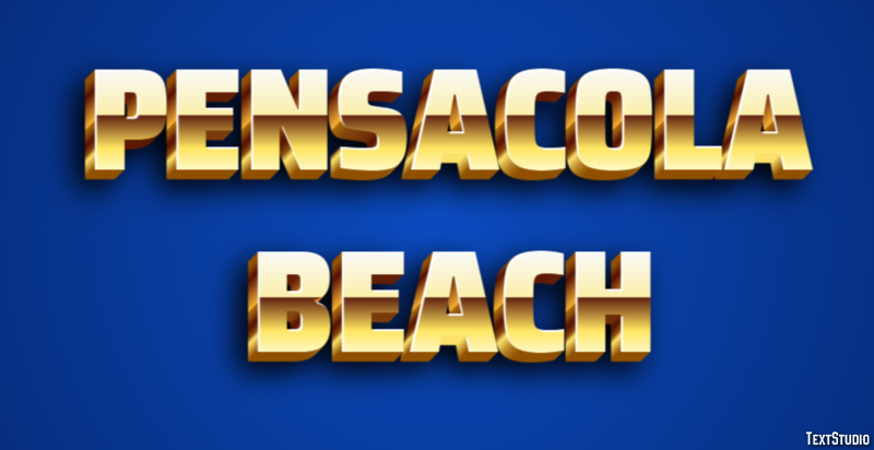 Pensacola Beach Effetto testo