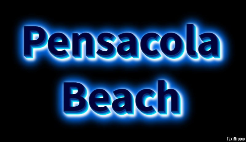 Pensacola Beach Effetto testo