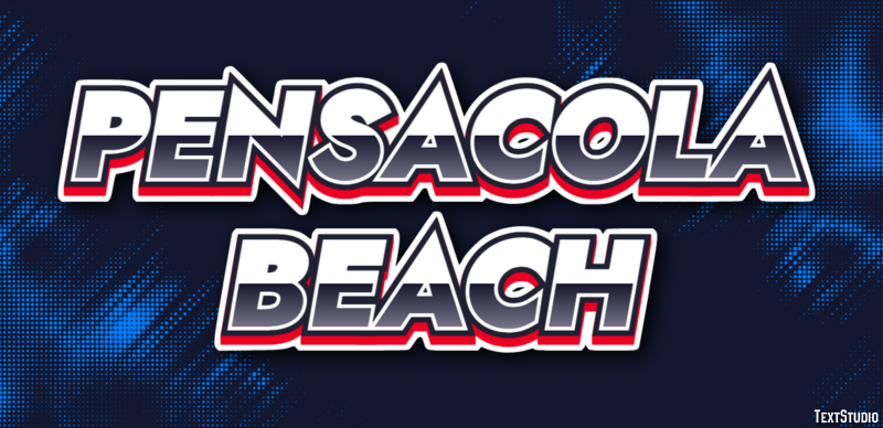 Pensacola Beach Effetto testo