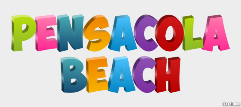 Pensacola Beach Metin Efekti