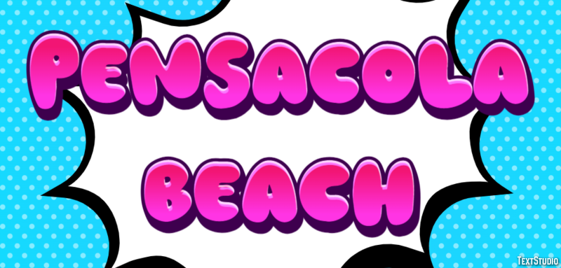 Pensacola Beach Effetto testo