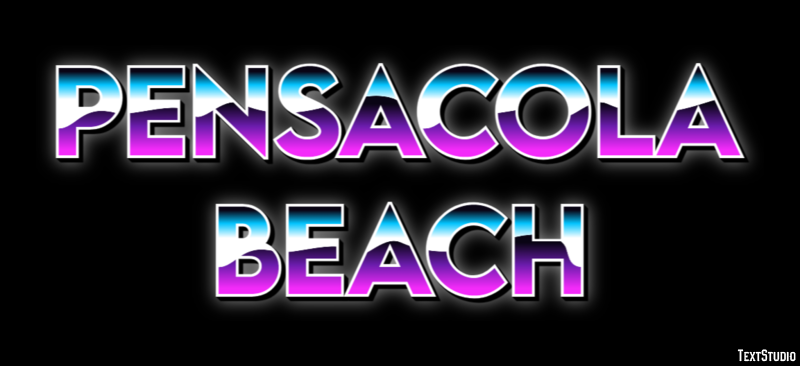 Pensacola Beach Effetto testo