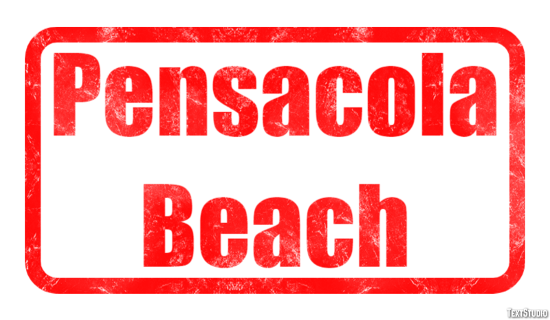 Pensacola Beach Effetto testo