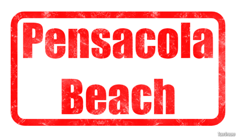 Pensacola Beach Effetto testo