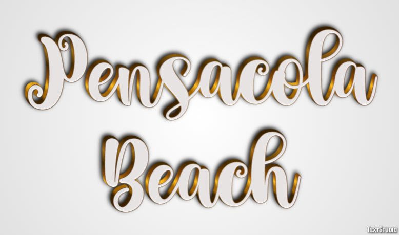 Pensacola Beach Texteffekt