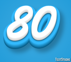 80 Efecto de Texto