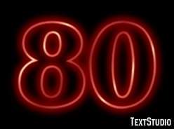 80 Efecto de Texto