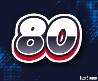 80 Efecto de Texto