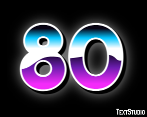 80 Efecto de Texto
