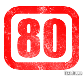 80 Efecto de Texto