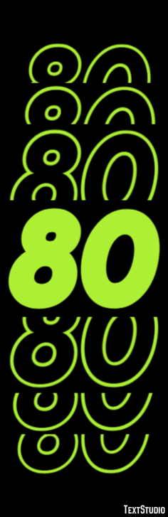 80 Efecto de Texto