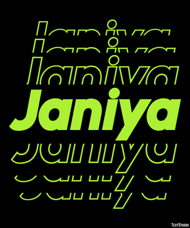 Janiya Text effect