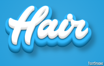 Hair Text Effect