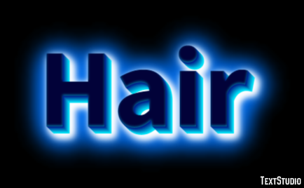 Hair Efekt tekstowy