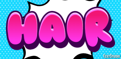 Hair Text effect