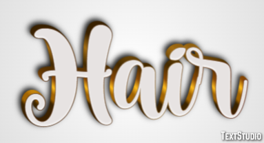 Hair Efekt tekstowy