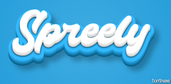 Spreely Text effect