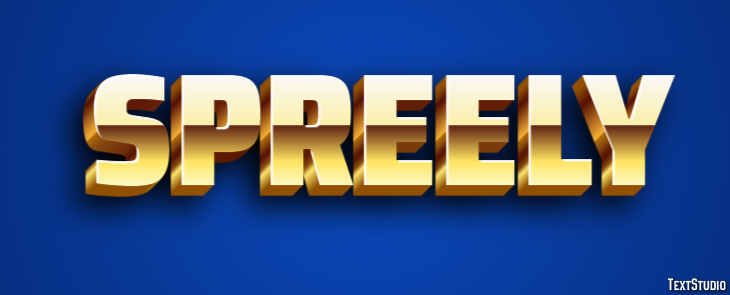 Spreely Text Effect