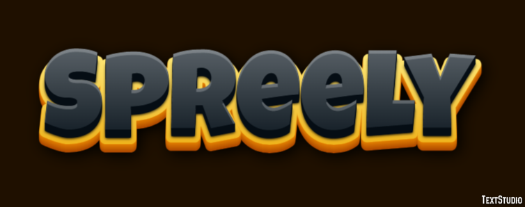 Spreely Text effect