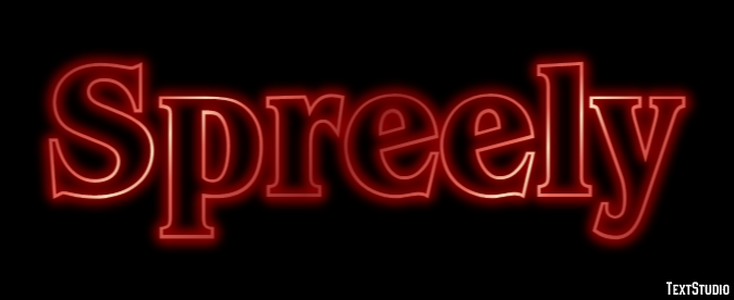 Spreely Text effect