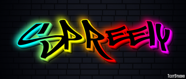 Spreely Text effect