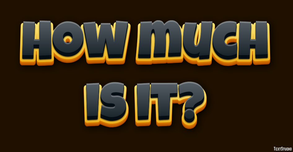 How much is it? Tekst Effect