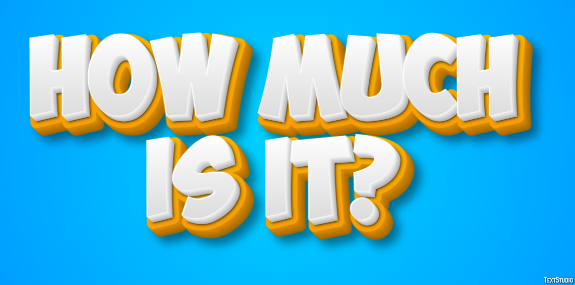 How much is it? Tekst Effect