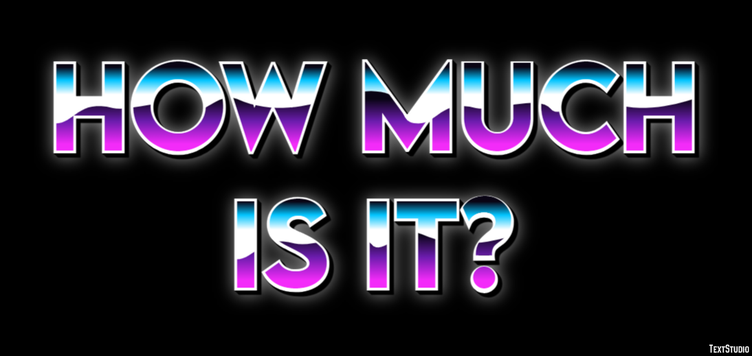 How much is it? Text Effect