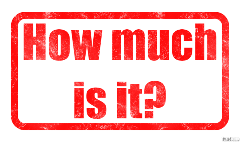 How much is it? Text Effect