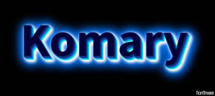 Komary Tekst effect