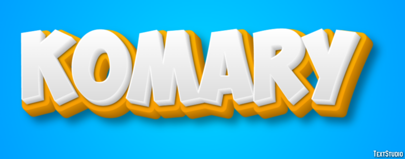 Komary Tekst effect